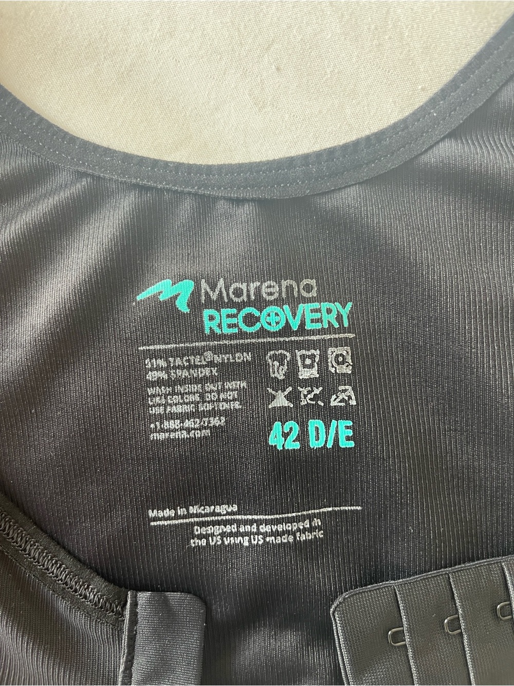 Marena Recovery Women's Supportive Recovery Bra - Black